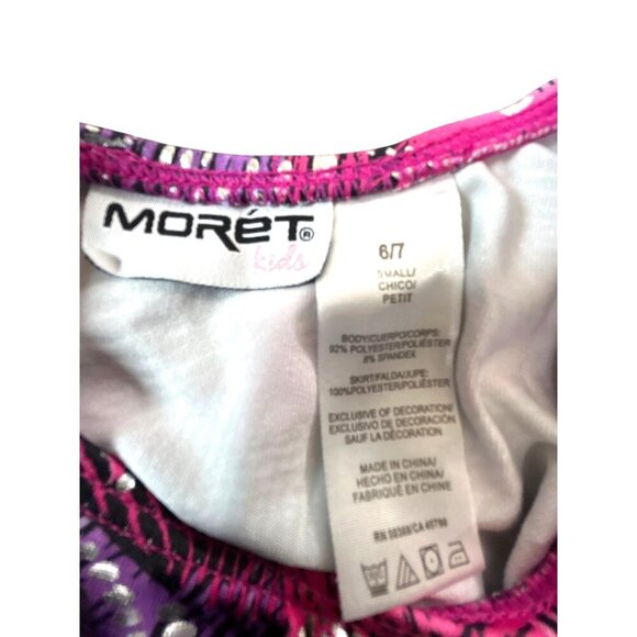 Moret Kids Girls Dance Leotard Pink Multi Size Small 6-7 - Picture 5 of 6